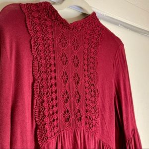 John Paul Richard Women’s Top in Burgundy XL